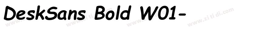 DeskSans Bold W01字体转换